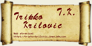 Tripko Krilović vizit kartica